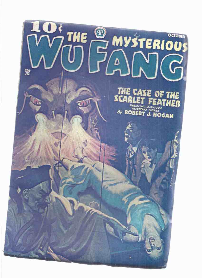 Image for The Mysterious Wu Fang, October 1935, Volume 1, No. 2: The Case of the Scarlet Feather -by Robert J Hogan ( Pulp )(inc. Bones of the Dead By Ernst; The Devil's Coin By Gruber; The Jade Cat By Fisher )