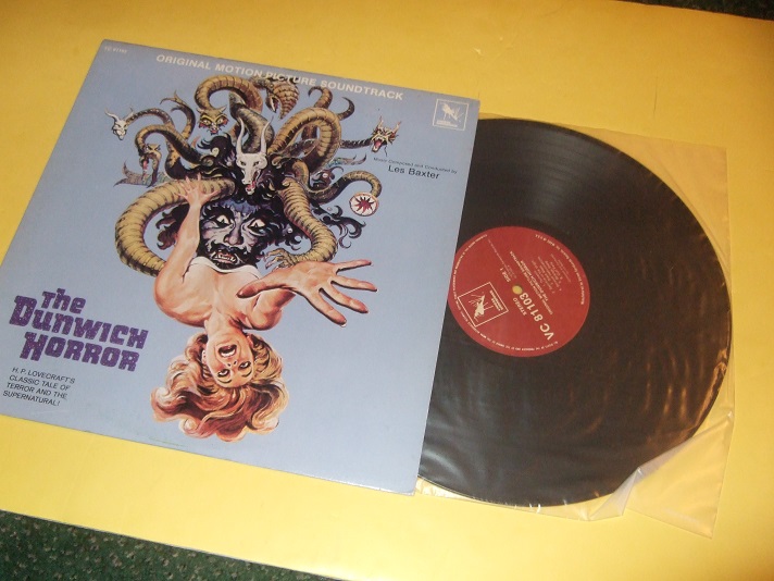 Image for Original Motion Picture Soundtrack for H P Lovecraft's Classic Tale of Terror and the Supernatural -THE DUNWICH HORROR - 33 1/3 Record Album for he Film starring Sandra Dee, DeanStockwell, Ed Begley, Lloyd Bochner (inc. Necronomicon; Devil's Witchcraft)