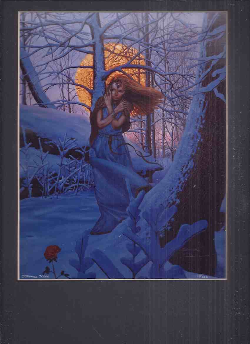 Image for Thomas Kidd Signed Numbered Limited Edition Print # 23 of 500 ( Untitled - [maybe] Snow White Rose Red / Persephone ? )( Tom Kidd )
