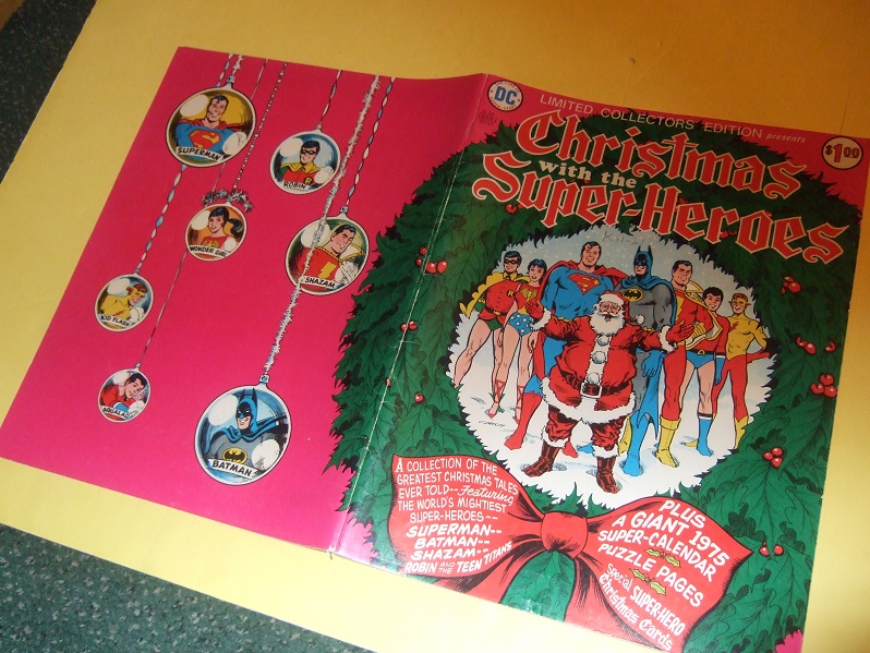 Image for DC Comics:  Limited Collectors Edition; Christmas with the Super-Heroes 1975 ( Batman, Shazam; Teen Titans [ Robin, Aqualad, Wonder Girl, Kid Flash ]; Superman, Etc)(with Calendar and Xmas Cards )( Superheroes )