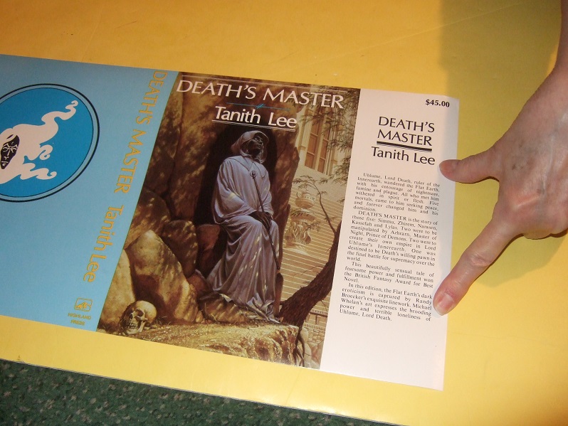 Image for DUSTJACKET ONLY for --- Death's Master: A Novel of the Flat Earth ---by Tanith Lee