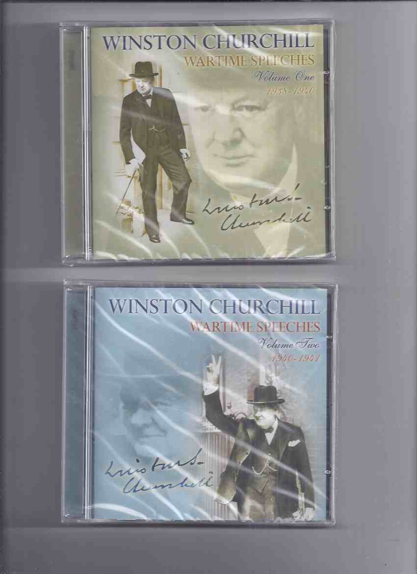 Image for 3 CDS:  WINSTON CHURCHILL:  Wartime Speeches, 1938-1940, 1940-1941; 1941-1945 -Volume 1, 2, 3 on CD -UNOPENED (includes: This Was Their Finest Hour; Sinking of the Graf Spee; A Sterner War; In a Solemn Hour; German Invasion of Russia; etc)( WWII / War )