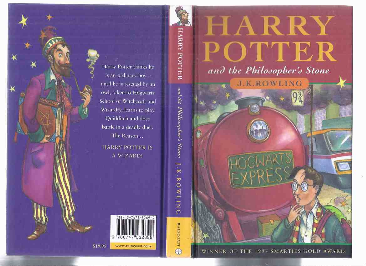 Image for Harry Potter and the Philosopher's Stone ( AKA: Sorcerer's Stone ) --book 1 of the Series -by J K Rowling ( Volume One )