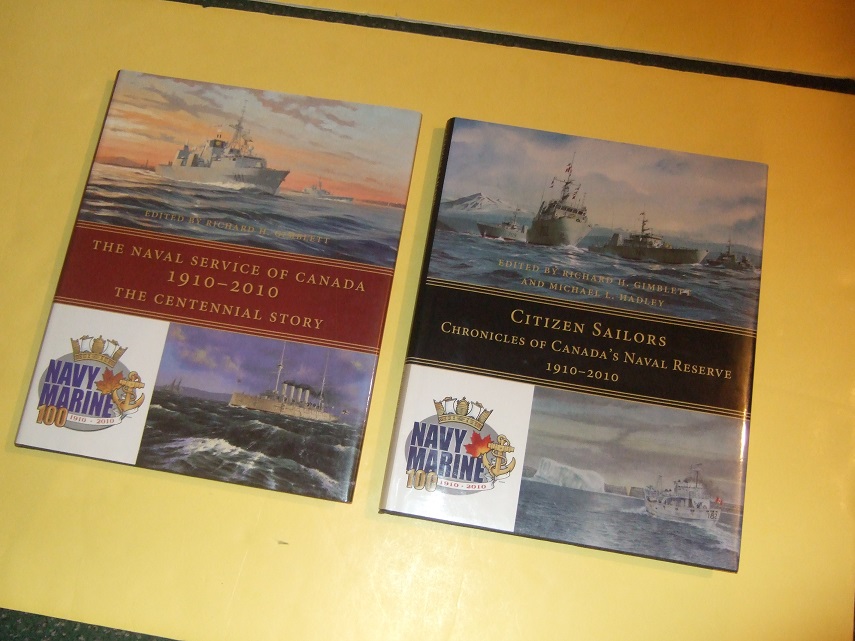 Image for 2 VOLUMES Navy Marine 100: The Naval Service of Canada 1910 to 2010, The CENTENNIAL STORY /and/ Citizen Sailors, Chronicles of Canada's Naval Reserve 1910-2010 ( RCN / R C N / Royal Canadian Navy )