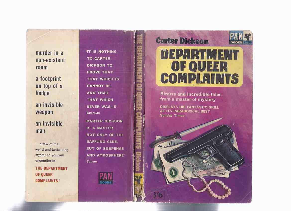 Image for Department of Queer Complaints ( New Invisible Man; Footprint Sky; Crime in Nobody's Room; Hot Money; Death in Dressing Room; Silver Curtain; Error at Daybreak;  Other Hangman; New Murders for Old; Blind Man's Hood; Persons or Things Unknown )( Dept.)