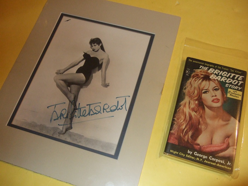 Image for The Brigitte Bardot Story ---with Exclusive Photos ---The Uncensored Biography of the French SEX Kitten ---with a Photo Signed By BARDOT