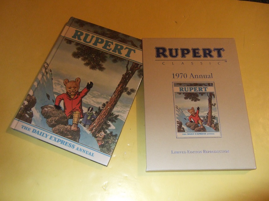 Image for Rupert the Bear Annual 1970 -a SLIPCASED LIMITED Facsimile Reproduction, #0228 of 3500 Numbered Copies (with COA )(in Slipcase)(inc.R & the Outlaws, the Blunderpuss, the Paper-fall, the Sky-boat )