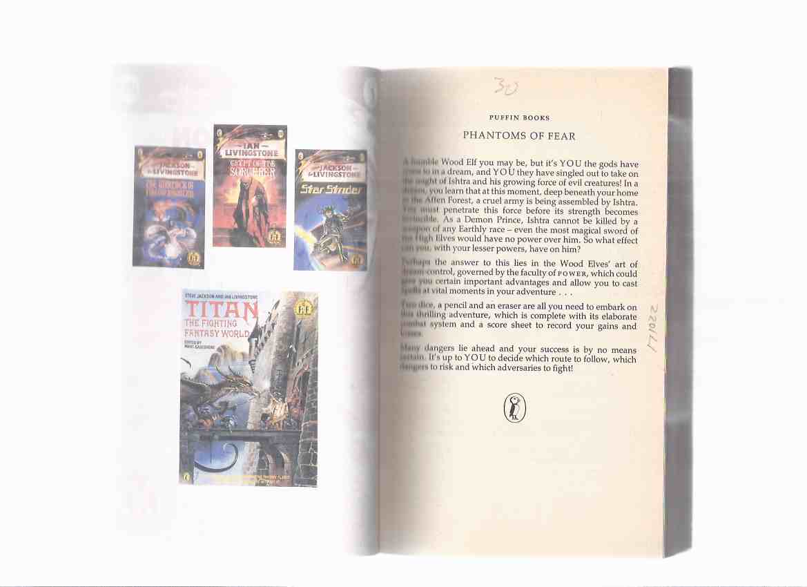 Phantoms of Fear, Volume # 28 ) ( Steve Jackson & Ian Livingstone F/F - Fighting Fantasy) ( Book Twenty Eight / xxviii)