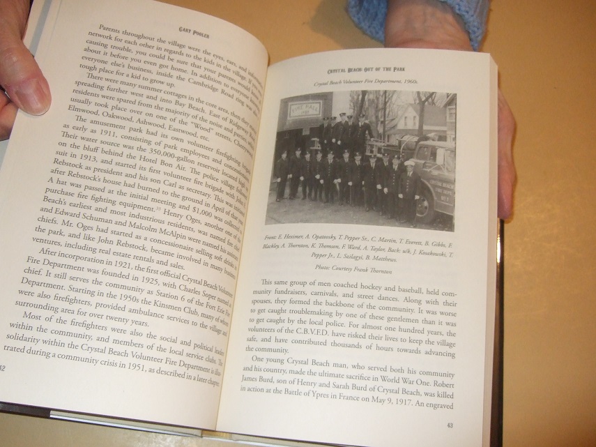 Crystal Beach, Out of the Park -by Gary Pooler (inc. Circus By the Sea; The Saugerties Bard; CB Stadium; Jesse Owens (brief mention and picture); Vaudevillians; Fire Chiefs; Cottage Names; Prize Fighters, etc)( Fort Erie, Ontario Local History )