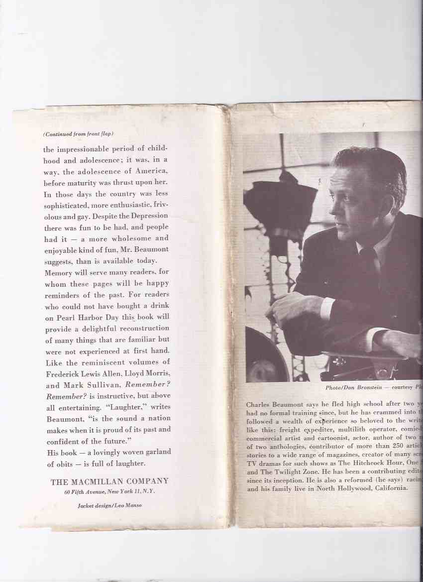 Remember Remember: A Nostalgic Backward Glance at Some of Yesteryears Most Beloved Features of Our National Profile ( Playboy Essays, Including The Bloody Pulps )