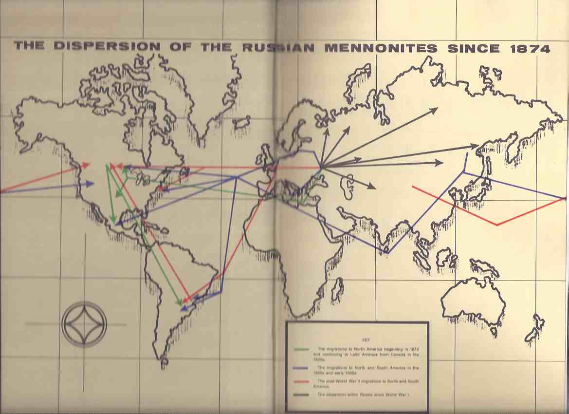 Mennonite Exodus: The Rescue and Resettlement of the Russian Mennonites Since the Communist Revolution / CANADIAN MENNONITE RELIEF and IMMIGRATION COUNCIL (mainly North / South America and Europe / England, Canada, USA, etc )