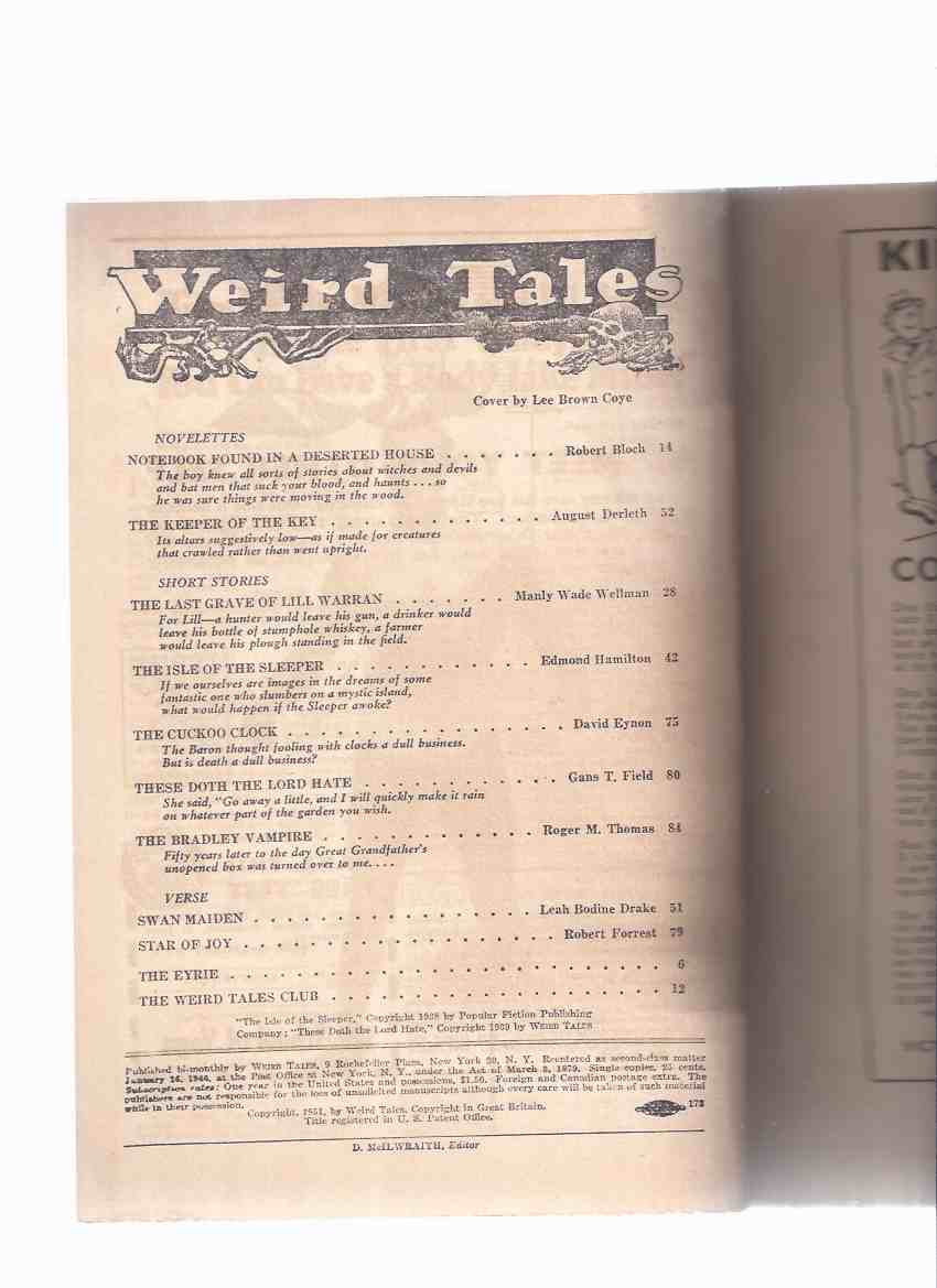 Weird Tales UK/British/English Edition, Volume 11 ( xi / Eleven )