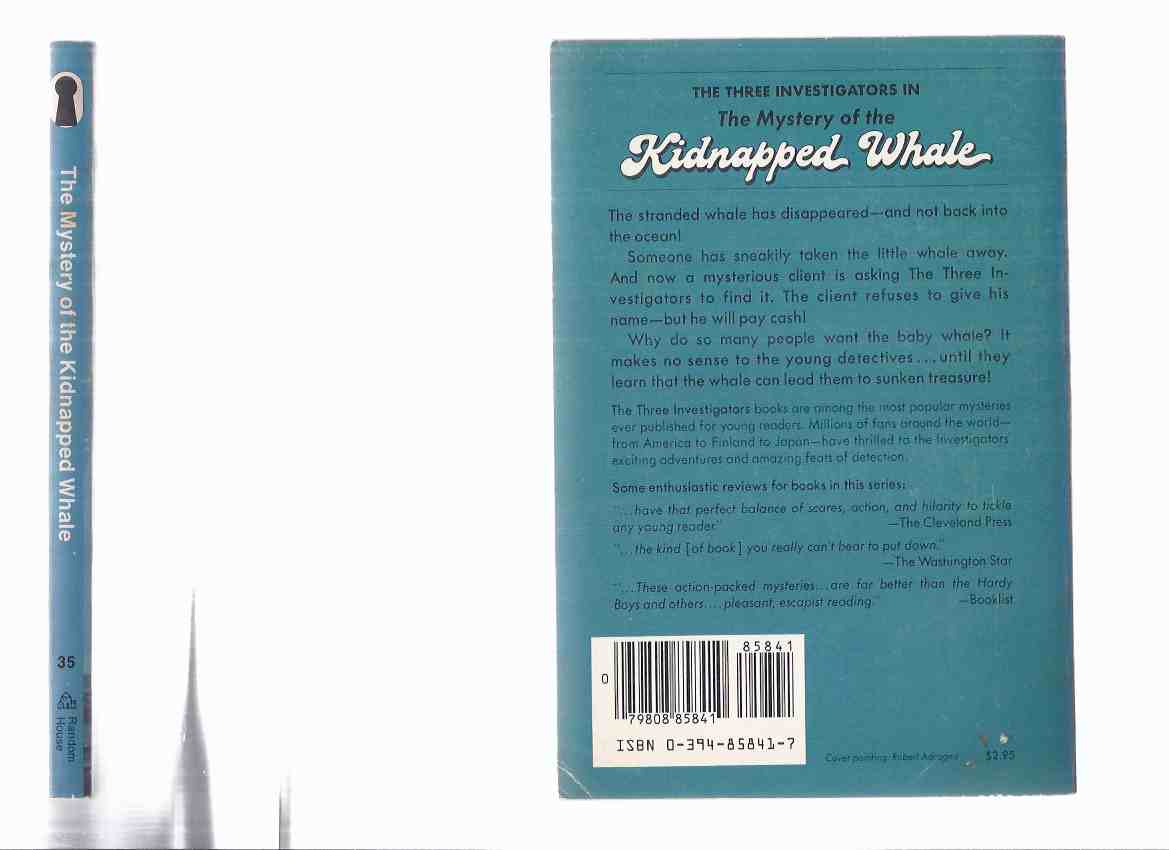 KEYHOLE Series of The Three Investigators: The Mystery of the Kidnapped Whale ogues' Reunion -by Marc Brandel ( born Marcus Beresford Volume 35 ( Book Thirty - Five ( 3 )