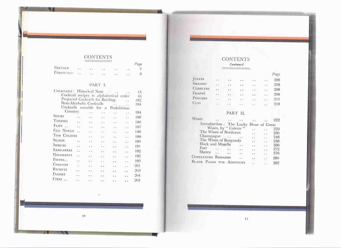 The Savoy Cocktail Book ( Being in the Main a Complete Compendium of Cocktails, Rickeys, Daisies, Slings, Shrubs, Smashes, Fizzes, Cobblers, Fixes and other Drinks, Wines, etc) ( Savoy Hotel Drink Recipes / Facsimile of 1930 edition)( Liquor / Booze )